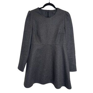 COS Women’s Gray Long Sleeve Wool Blend Dress Sz 40 Chic * Minimalist * Workwear